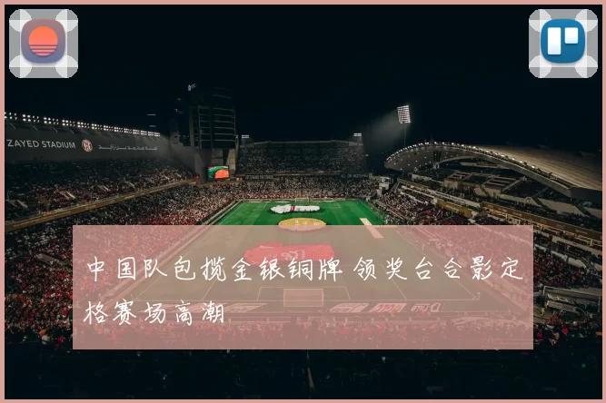 中国队包揽金银铜牌 领奖台合影定格赛场高潮